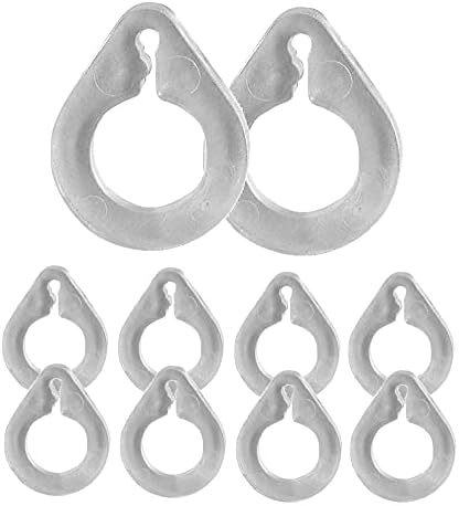 Anello Trasparente a Goccia per Tende a Pacchetto - Soluzione Elegante per Bloccare il Filo sul Finale del Tessuto