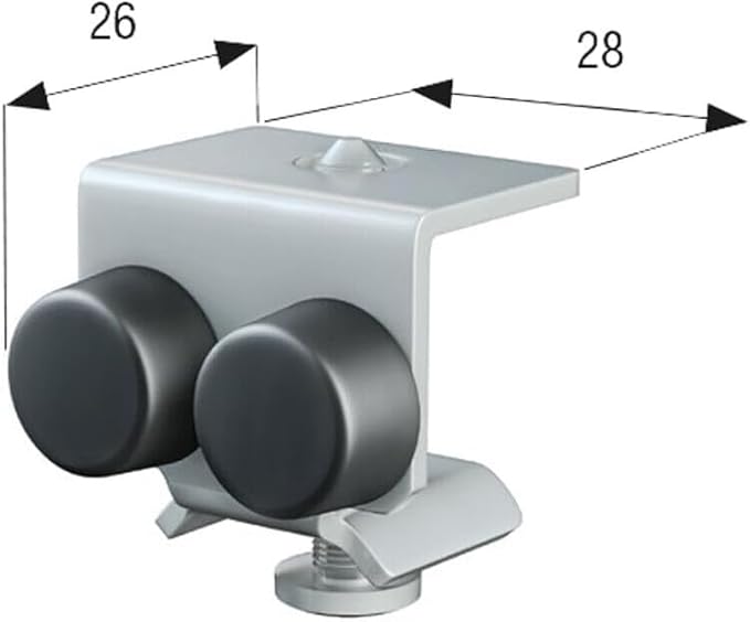 Paracolpo di Protezione per Profilo Superiore Monorotaia MR3 – Accessorio di Sicurezza per Sistema di Binari