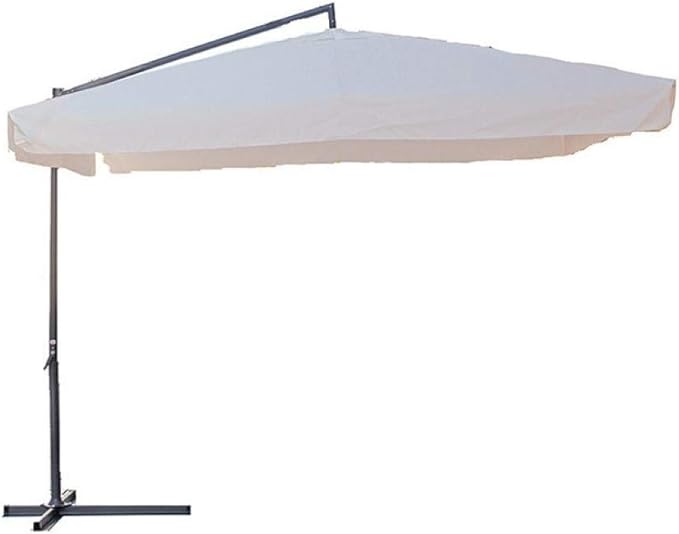 Ombrellone quadro con braccio laterale 3x3 m bianco O850007