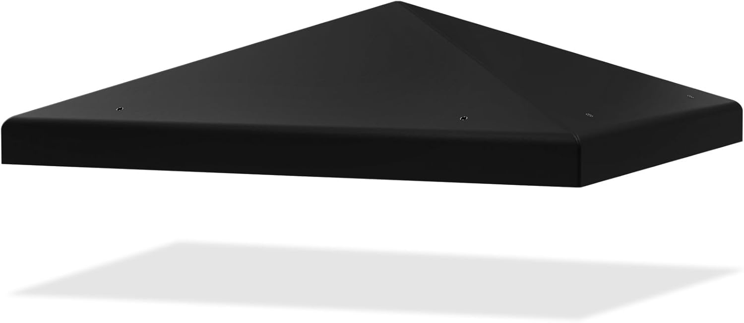 Copertura per Gazebo, Tetto Ricambio per Gazebo, Tetto del Padiglione 3x3 m (Nero)