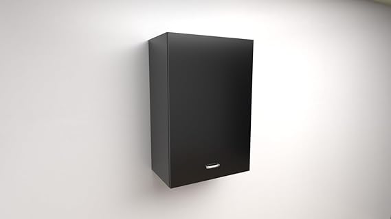 Pensile con 1 Anta SPEDIZIONE A Kit Le Misure Si intendono Altezza X Larghezza X profondità 48X45X33 Colore NERO