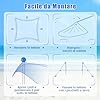 Tenda da Spiaggia Portatile, Tenda Protezione dai Raggi UV, con 4 Sacchetti di Sabbia, Borsa per il Trasporto, Parasole per 1-4 Persone, 200 x 200 x 200 cm (Blu)