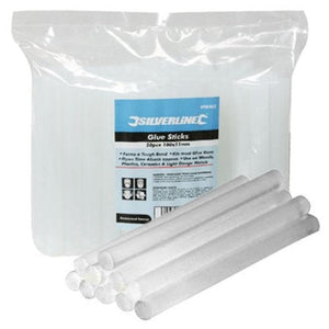 STECCHE DI COLLA DI ALTA QUALITA' TRASPARENTI MISURE 11,2 X 100 MM 50 PZ SILVERLINE
