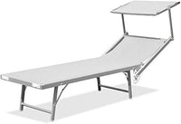 Lettino Ibiza colore bianco L1532419 