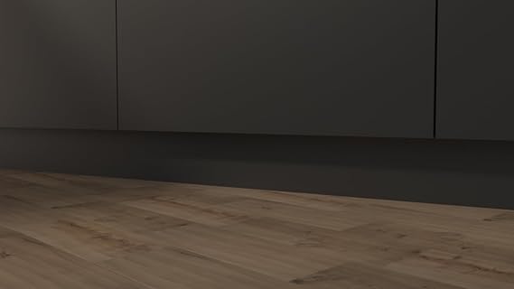 Zoccolatura pvc per cucina 2 metri in colore Nero H 10 CM