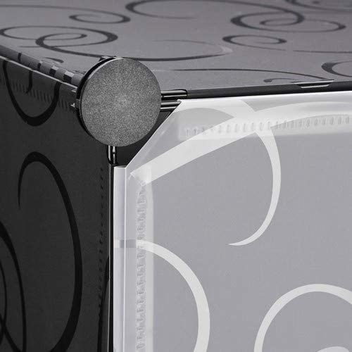 Mobili scarpiere armadietti modulari in plastica storage 20 paia nero 13_0001644_3