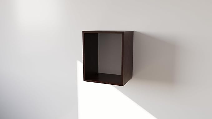 Pensile Cucina in Legno Nobilitato Wengè Mobile Alto con 1 Anta, Pensile Componibile Moderno Made in Italy (H48XL45XP33cm)