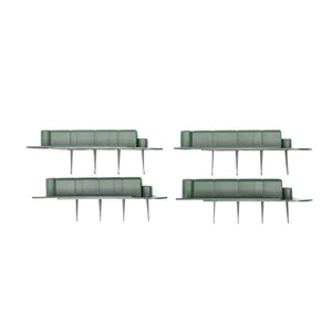 La bordatura di decorazione in plastica per il prato, VERDE â€“ 5 m di lunghezza x 6 cm 