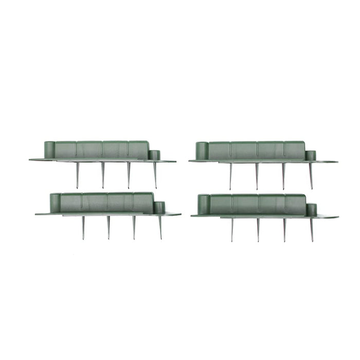 La bordatura di decorazione in plastica per il prato, VERDE â€“ 5 m di lunghezza x 6 cm 