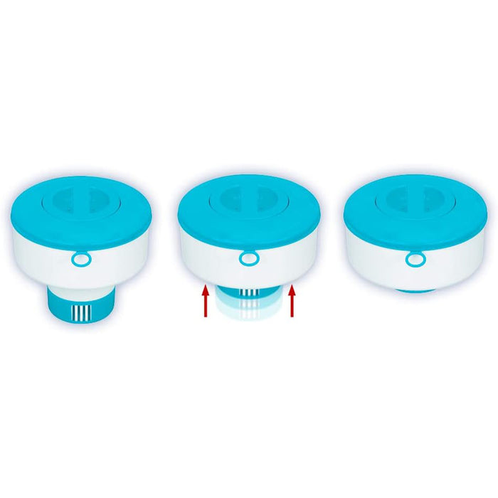DISPENSER DOSATORE CLORO PISCINE GALLEGGIANTE X PASTIGLIE Ø17,8cm GRANDE INTEX