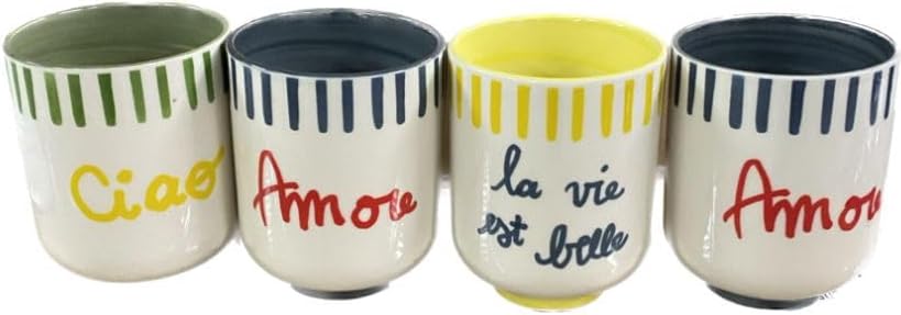 Bicchierini Casa Amor Assortiti Cc240, 6 pezzi