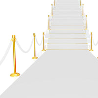 Passatoia Moquette Bianca 200x5000 Cm Antiscivolo Cerimonia Evento Fiera Tappeto Matrimonio Nuziale