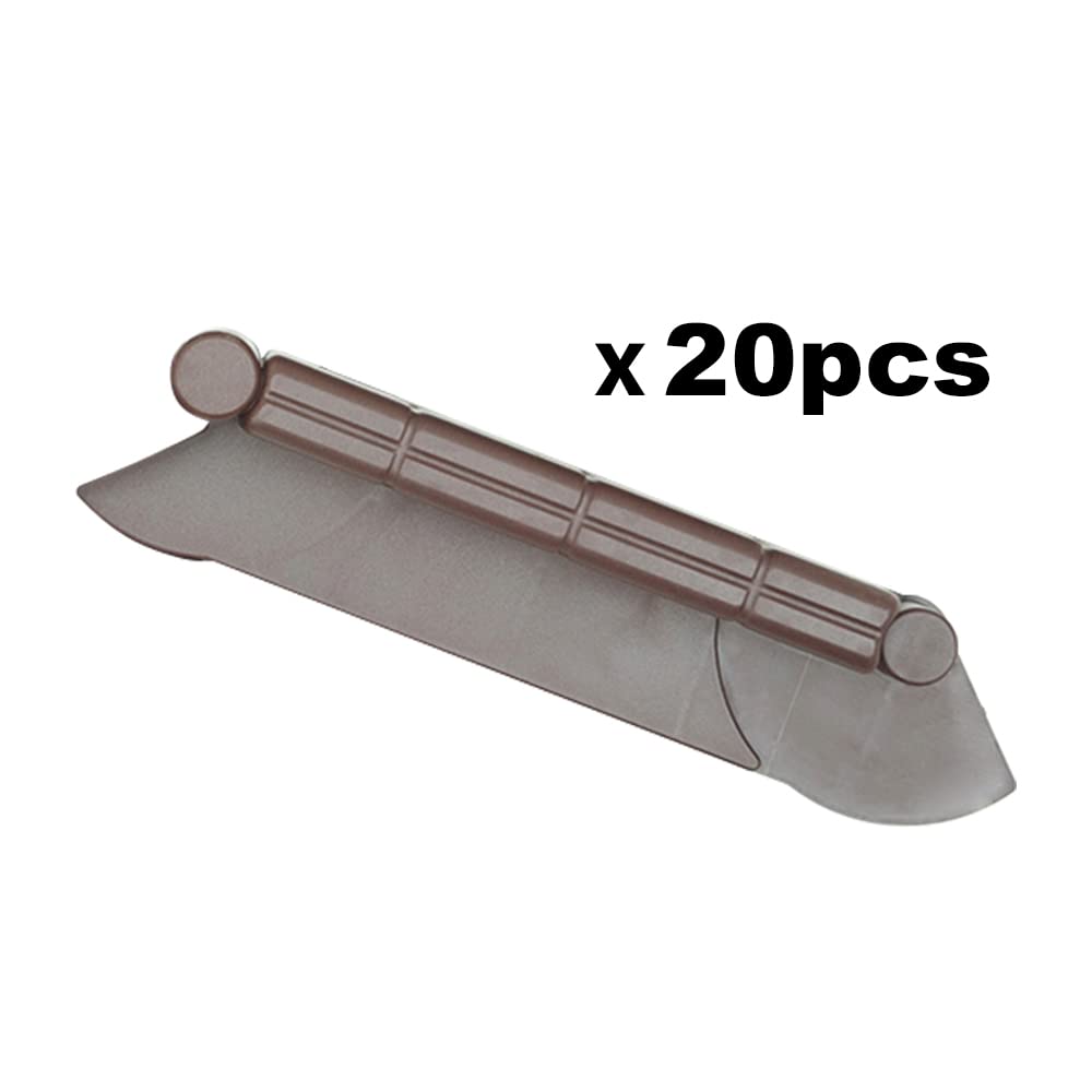 La bordatura di decorazione in plastica per il prato, MARRONE â€“ 5 m di lunghezza x 6 cm 