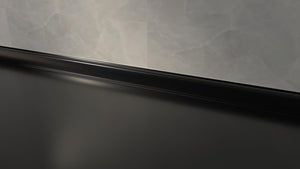 ALZATINA PER PIANI DA CUCINA LUNGHEZZA 2 METRI NERA