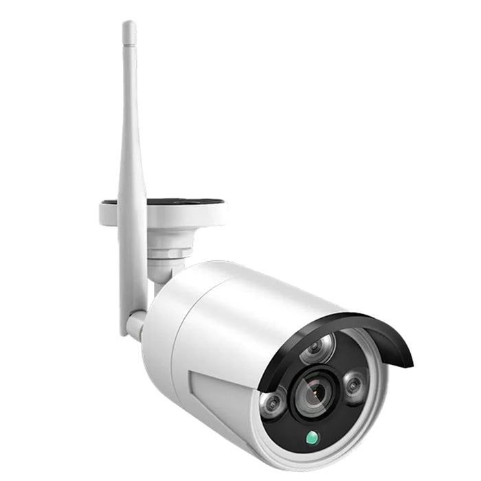 Kit videosorveglianza wifi, nvr 10 canali, 4x2mp telecamere wifi, sistema di registrazione 24/7, rilevamento movimento, accesso remoto