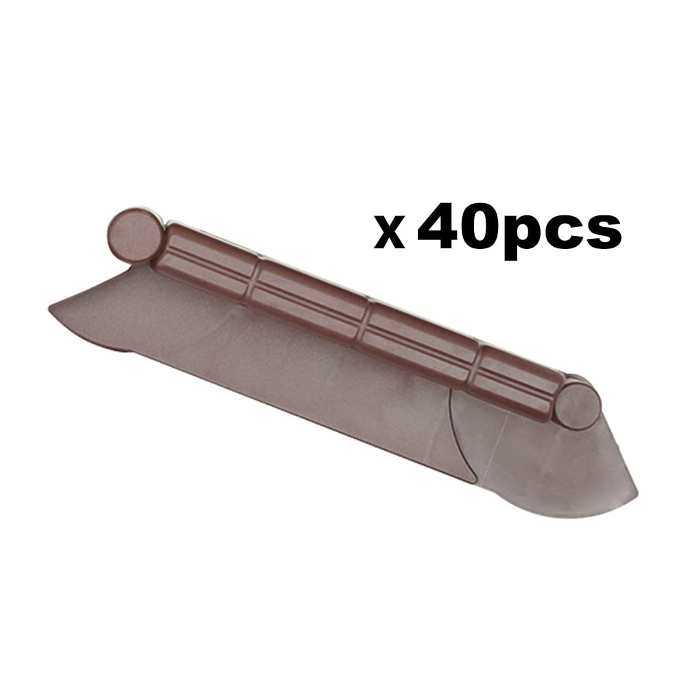 La bordatura di decorazione in plastica per il prato, MARRONE ? 10 m di lunghezza x 6 cm