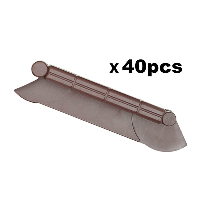 La bordatura di decorazione in plastica per il prato, MARRONE ? 10 m di lunghezza x 6 cm