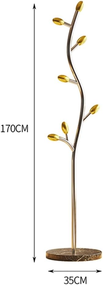 Appendiabiti in Metallo, attaccapanni con 7 Ganci, Base in Marmo, Moderno attaccapanni in Piedi, per Ingresso, Camera da Letto, Soggiorno, Hotel, Ufficio (C)