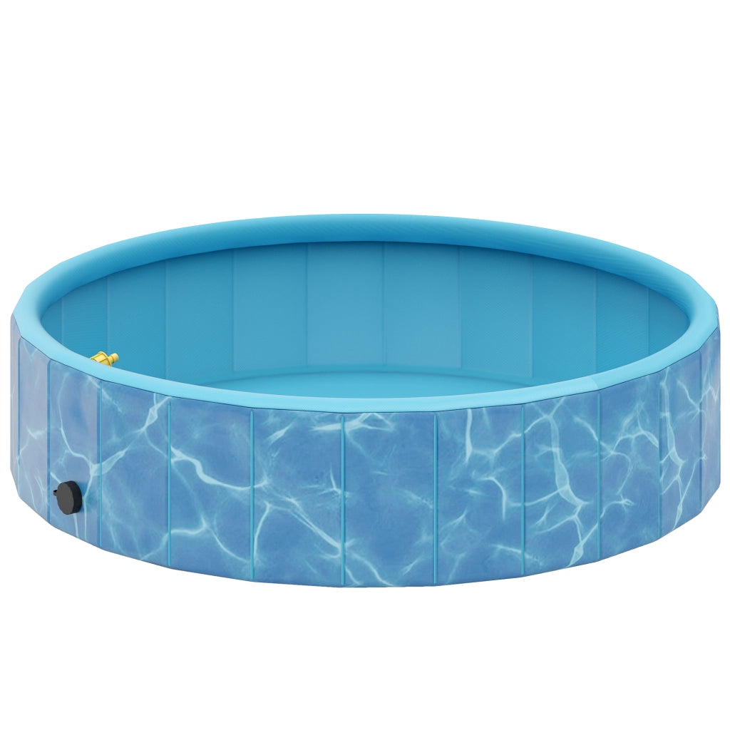 Piscina per Cani Pieghevole ¨C Zephmum ¨C Blu ?120x30 cm