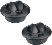 Sistema di scarico per climatizzatore 75 mm - Regolatore di ventilazione girevole - 2 pezzi - Universale - Realizzato in ABS di alta qualità - Facile da installare - Vano di ventilazione