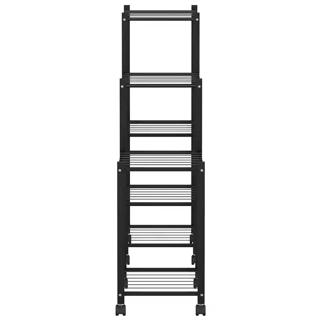 Portafiori con Ruote 83x25x83,5 cm Ferro Nero cod mxl 65830