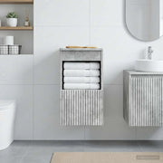 Mobile da Bagno Grigio Cemento 30 x 44,5 x 50 cm 890505