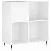 Mobile porta dischi spazioso e classico 84,5 x 38 x 89 cm robusto mobile in stile industriale in legno bianco 02_0049159