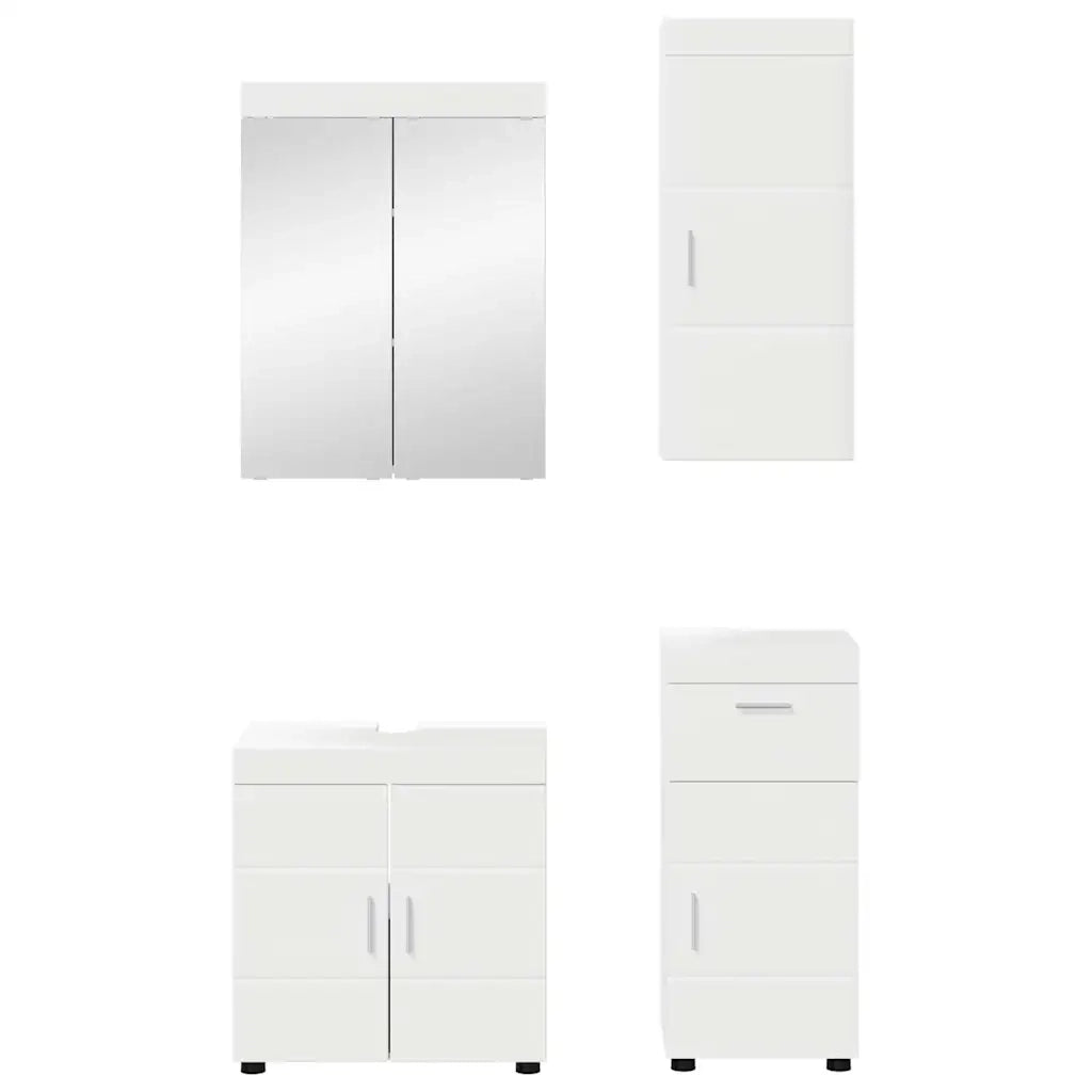 Set di mobili per il bagno TULUM 4 pcs Bianco 60 x 34 x 63 cm