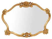 Biscottini SPECCHIERA DA PARETE IN LEGNO FINITURA FOGLIA ORO ANTICATO MADE IN ITALY