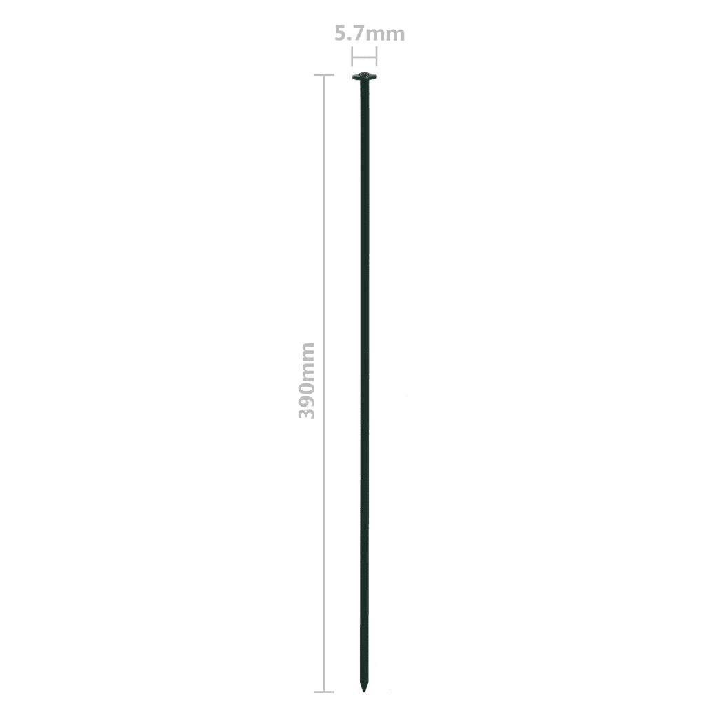 Set Recinzione da Giardino ad Arco 77,3x26 cm Verde 146101