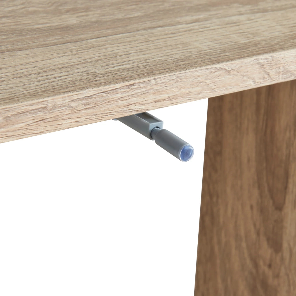 Scrivania/postazione di lavoro pieghevole a parete 48 x 83 x 48 cm effetto rovere beige 03_0009061
