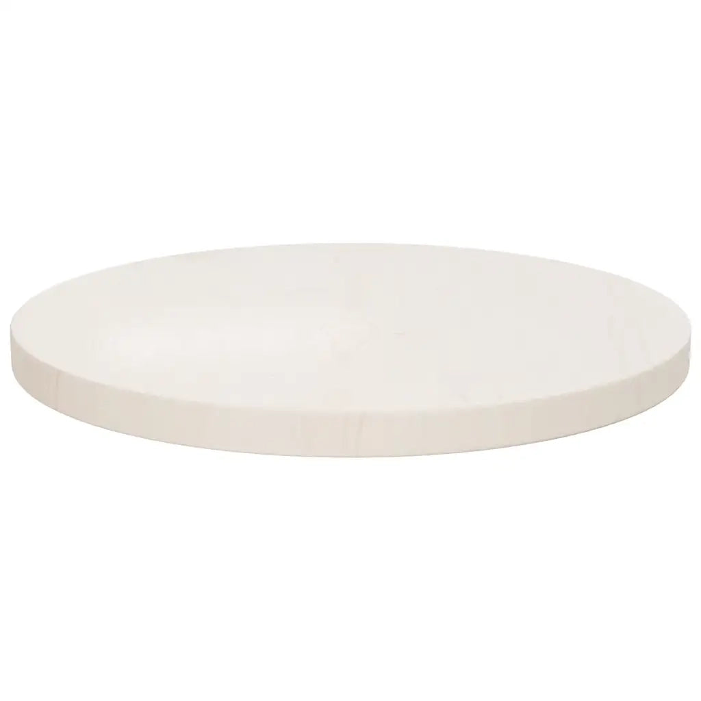 Piano Tavolo Bianco Ã˜40x2,5 cm in Legno Massello di Pinocod mxl 104443