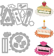 Malline per torta 3D - Stampa a forma Aardbei - Incisione - Creazione di cartoline - Fai da te decorazioni in carta - Acciaio inossidabile 160x110mm