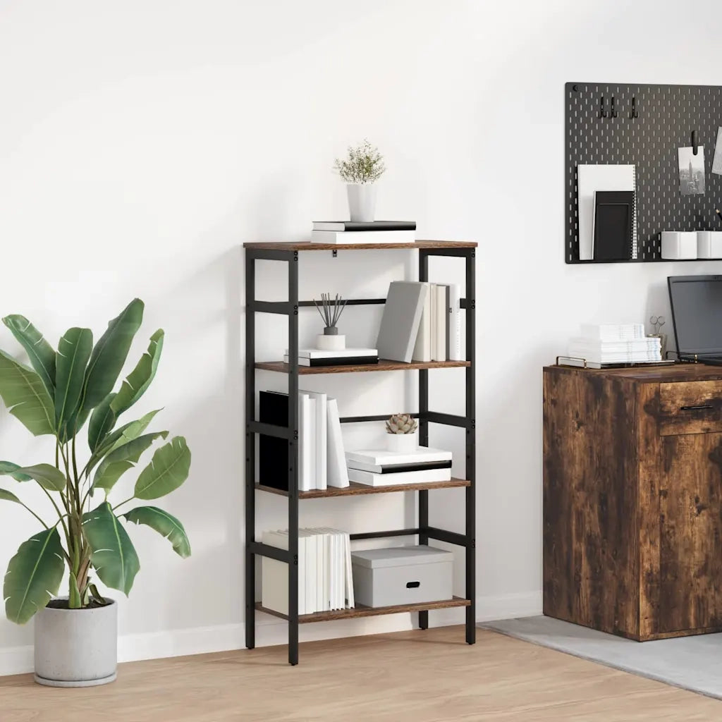 Libreria Rovere fumé 60 x 29,5 x 115 cm Legno multistrato 883924