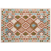 Tappeto moderno con motivo geometrico 160 x 230 cm multicolore camera da letto salotto