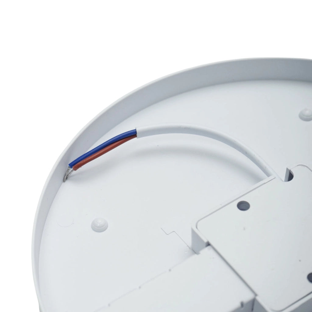Plafoniera LED 24W, 220V, luce regolabile 3CCT 3000K/4000K/6500K, corpo rotondo 180x40mm, IP20.