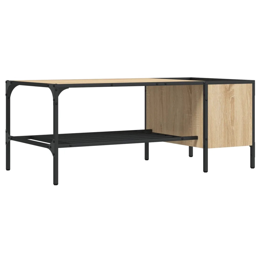 Tavolino salotto | Tavolino da caff¨¨ | Tavolino da Soggiorno Ripiano Rovere Sonoma 100x51x40cm Multistrato