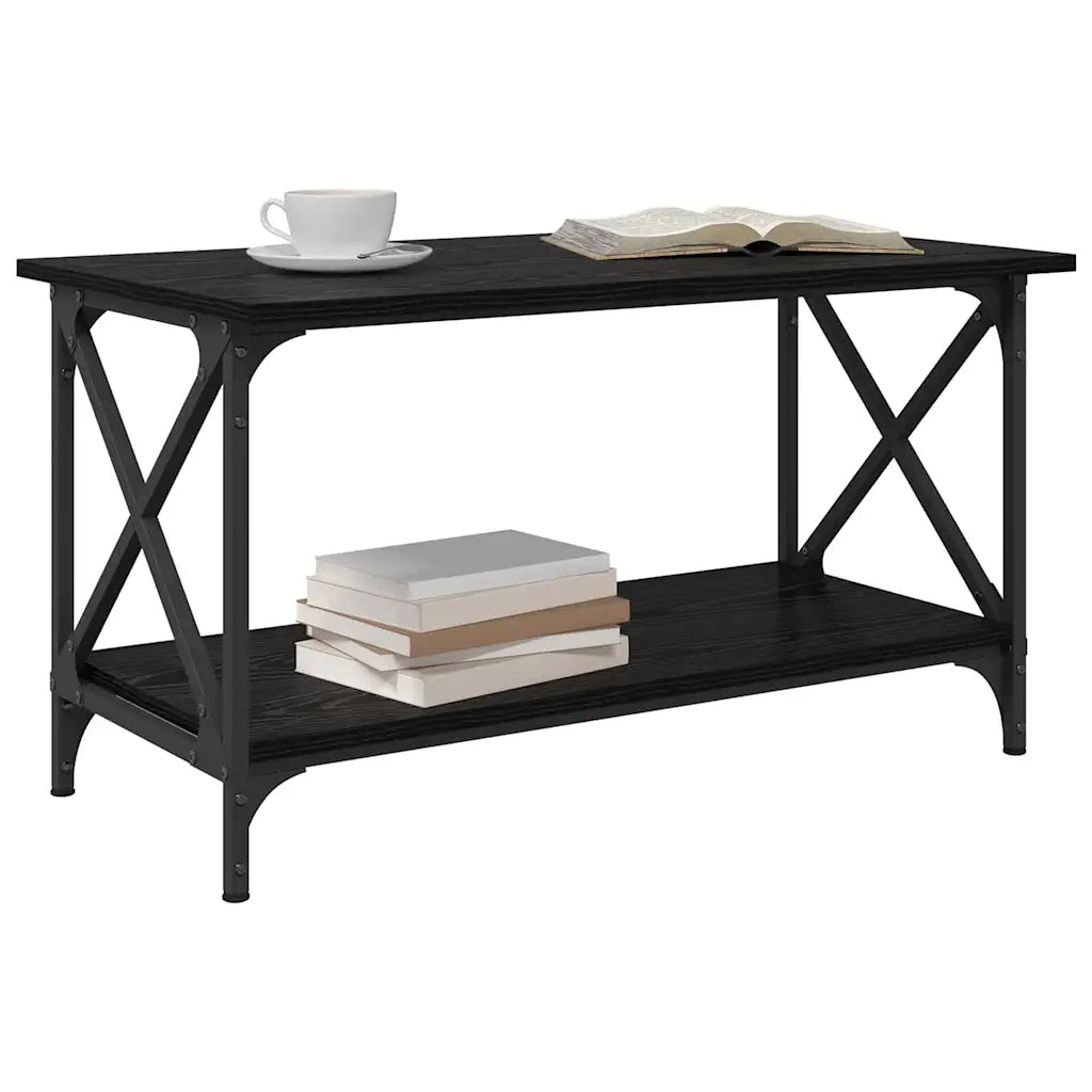 Tavolino da salotto Rovere nero 80 x 45 x 45.5 cm 875733