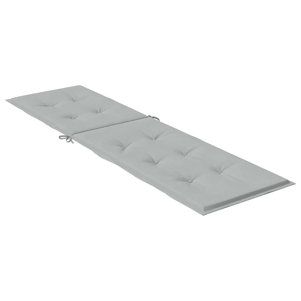 Cuscino per Sdraio Grigio Chiaro MÃ©lange (75+105)x50x3 Tessuto