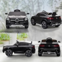 Macchina elettrica per bambini, 12V, telecomando 2.4G, 3 velocità, 105x68x50cm, Nero
