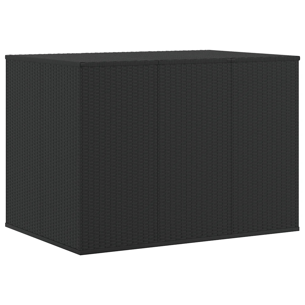 Contenitore da Giardino in Rattan PE 145x100x103 cm Nero cod mxl 68831