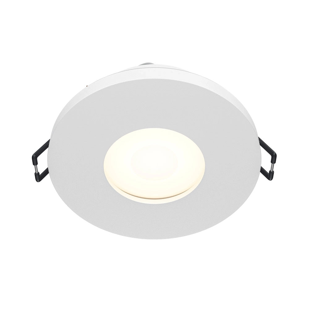 Faretto Da Incasso Moderno Stark Tondo Alluminio Bianco 1 Luce