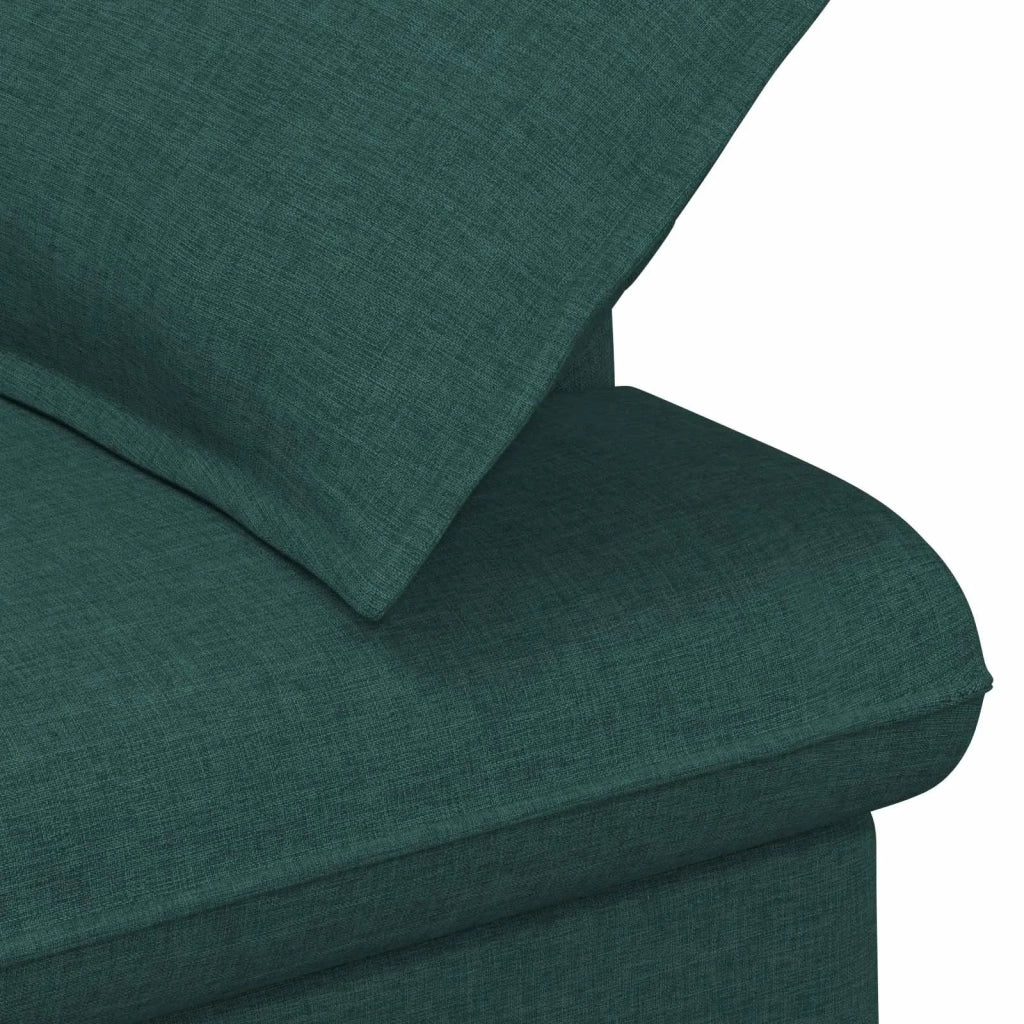 Loveseat con bottoni imbottiti Verde Scuro 111 x 68 x 80 cm 42041801