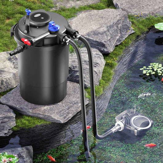 CPF-30000 SET 60000l 55W UVC NEO6000 Pompe Tubo Set per Laghetti