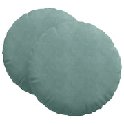 Cuscini per Seduta 2 pz | Cuscini per sedie Verde Mare ?60 x 21 cm Velluto