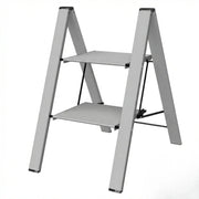 Sgabello Scala 2 Gradini Alluminio 46 Cm - SGA2GR.AL HERCULES, Antiscivolo e Leggero
