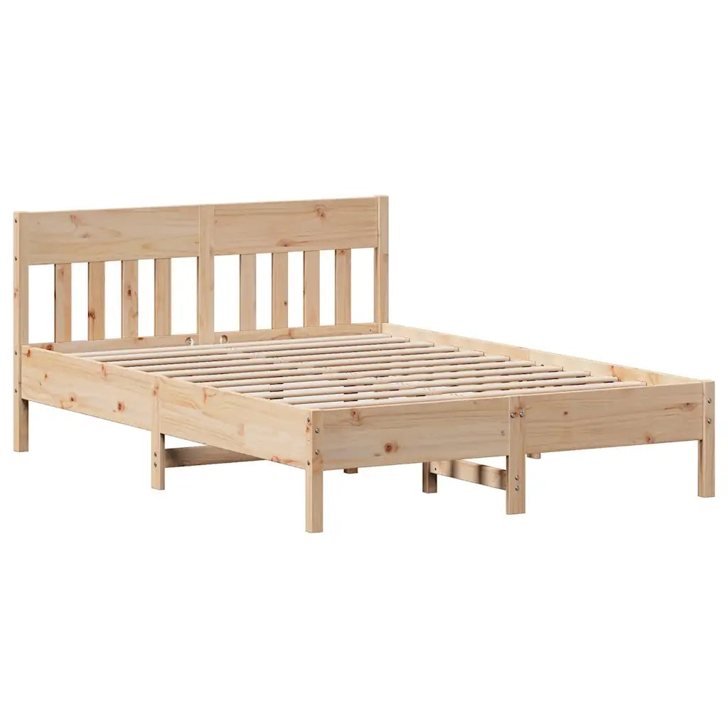 Letto senza Materasso 160x200 cm in Legno Massello di Pino 3301860