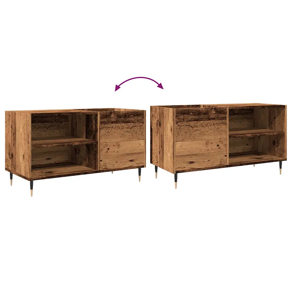 Mobile Porta Dischi Legno Antico 84,5x38x48cm Legno Multistrato 857240