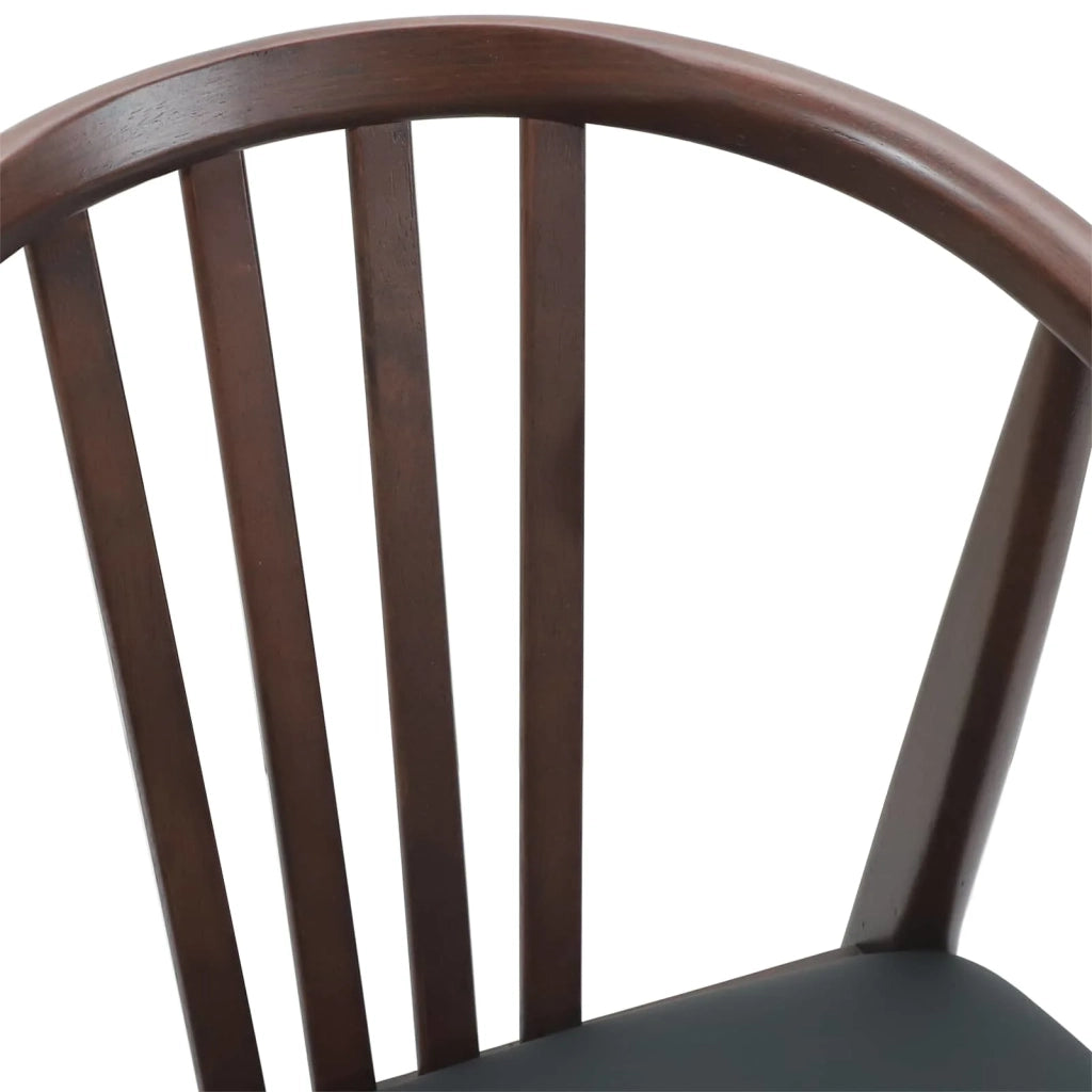 Sedia da pranzo 2 pcs Marrone chiaro e nero