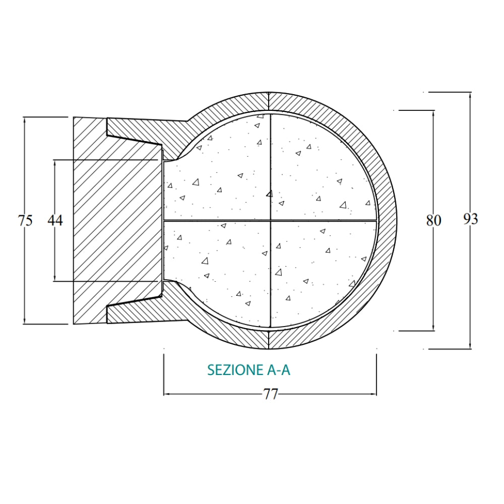 Forno legna artigianale diametro 80 cm capienza 2/3 pizze cottura diretta